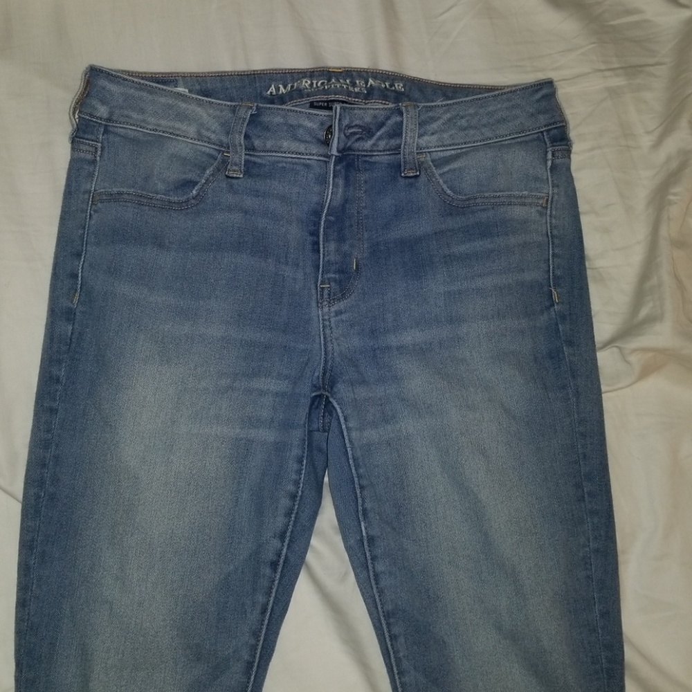 light wash regular rise jegging